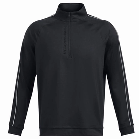 Under Armour Storm Midlayer 1/2 Zip - Black/White Indoor Wear Cozy Design
