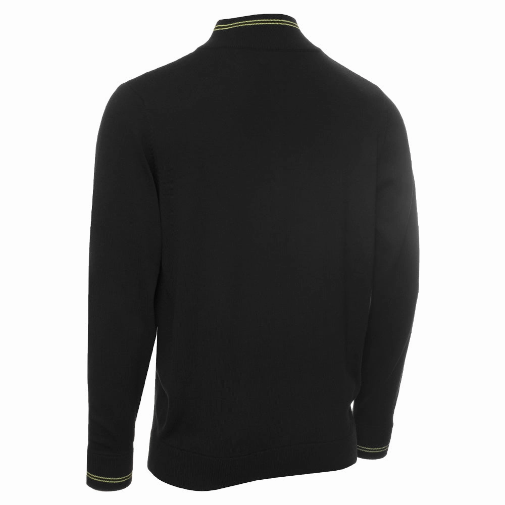 goes with boots Ribbed Hem Calvin Klein Monaco Sweater - Black/Lime