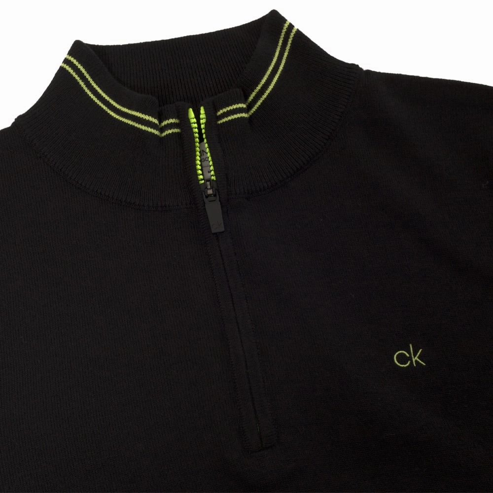 Calvin Klein Monaco Sweater - Black/Lime Outdoor Fit
