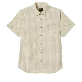 Premium Feel Athleisure Wear Brixton Charter Print Shirt - Off White/Micro Floral