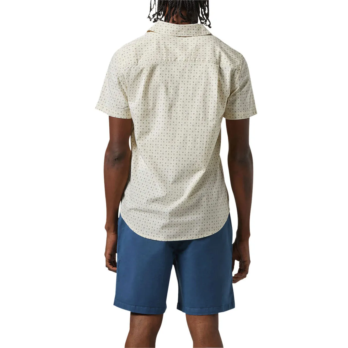 Brixton Charter Print Shirt - Off White/Micro Floral High-End Fashion