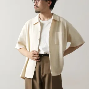 Graduation Attire UNDYED / Non-dyed Organic Cotton Waffle Short Sleeve Shirt