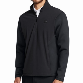Travel Companion Under Armour Drive Pro Storm Hybrid 1/2 Zip Sweater - Anthracite/Black