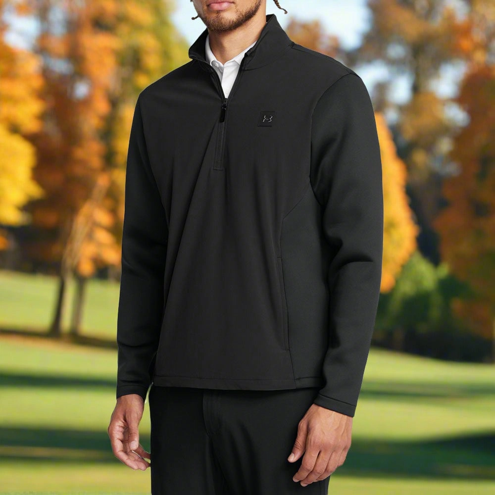 Relaxed Hoodie Under Armour Drive Pro Storm Hybrid 1/2 Zip Sweater - Anthracite/Black