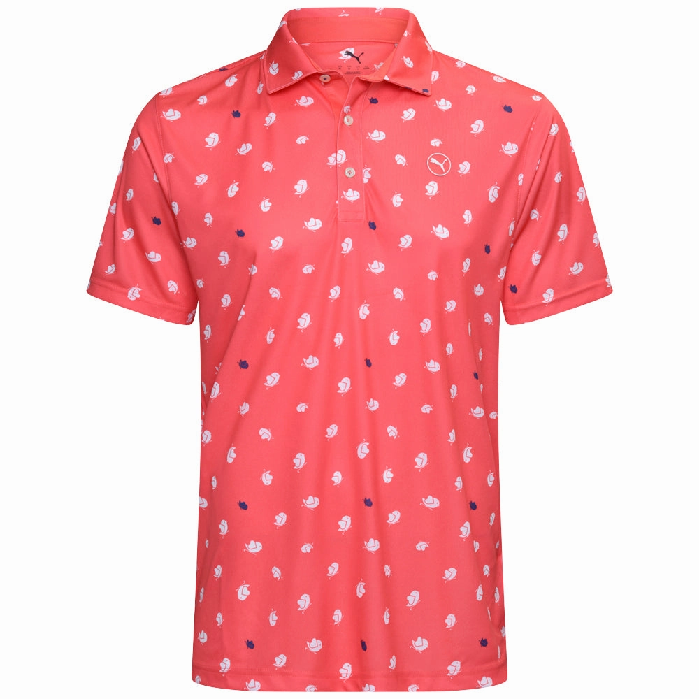 Puma Pure 2.0 Birdies Polo Shirt - Peach Frost/White Glow Daily Favorite