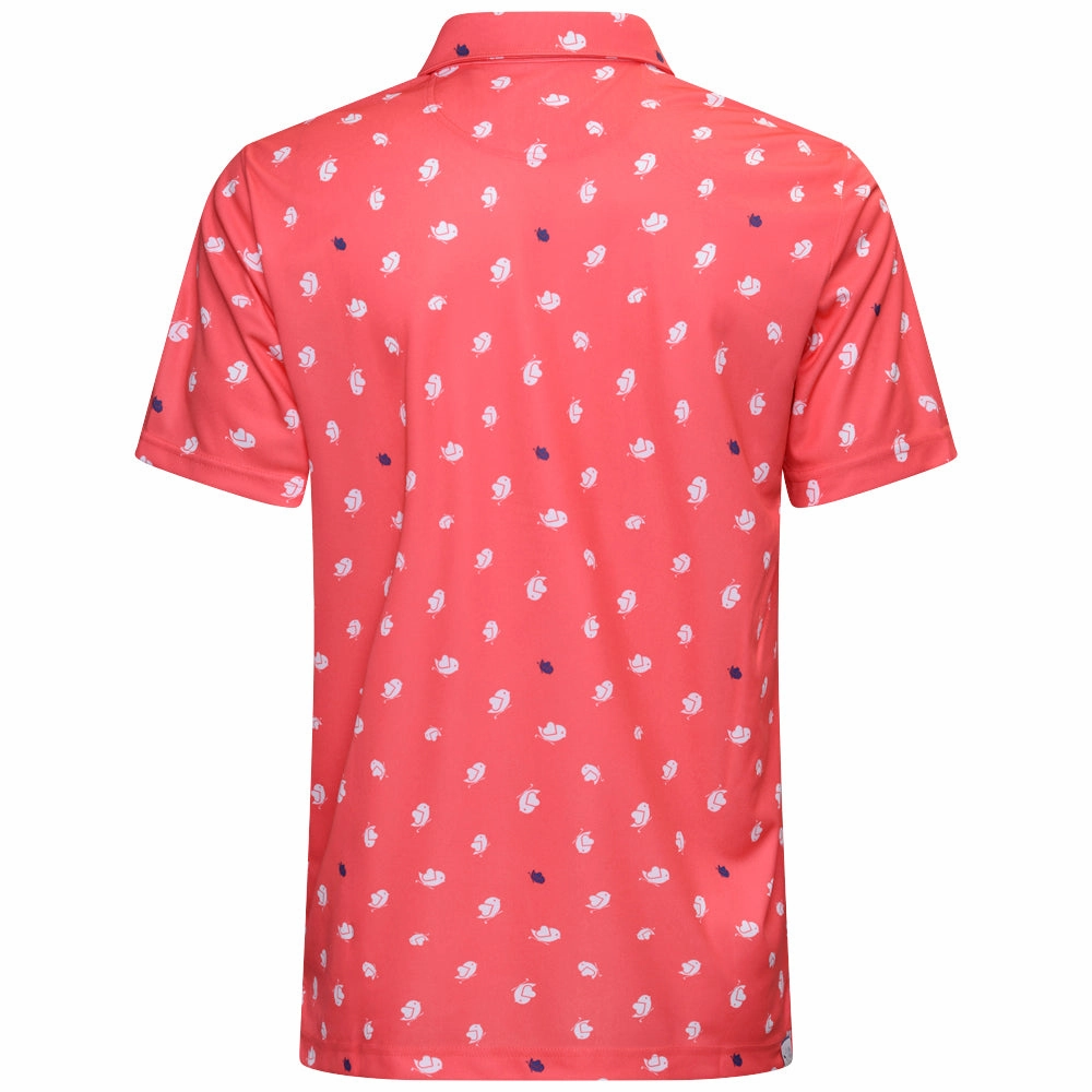 Running Speed All-day Comfort Puma Pure 2.0 Birdies Polo Shirt - Peach Frost/White Glow