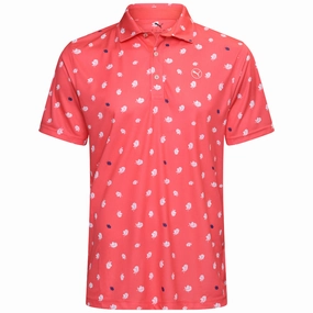 Puma Pure 2.0 Birdies Polo Shirt - Peach Frost/White Glow Daily Favorite