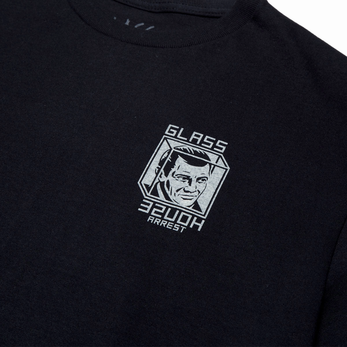 Classic and Comfy Everyday Fashion Glass House House Arrest T-Shirt - Black