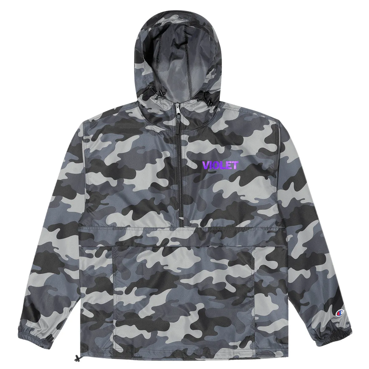 Violet Peace Jacket - Grey Camo Quick Dry Technology Weather Proof