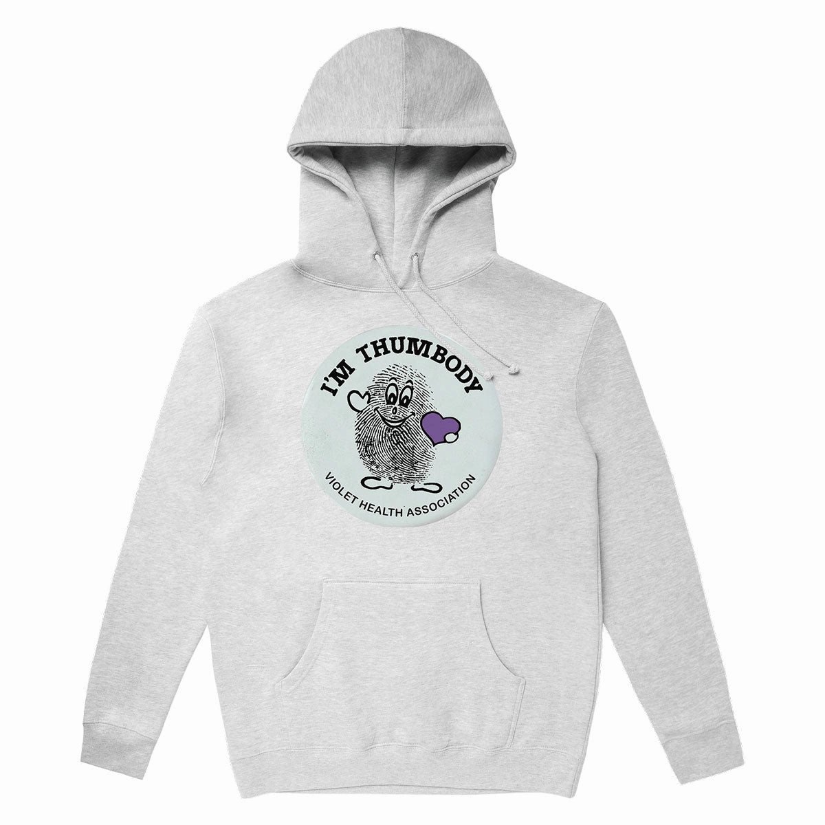 Lynx like Violet I'm Thumbody Hoodie - Grey