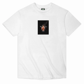 Violet Kader In The Essence T-Shirt - White Set In Sleeve Evergreen