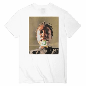 Casual Appeal Stretchable Weave Violet Kader Put Your Money Where Your Mouth Is T-Shirt - White