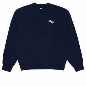 bike ride Chic Street Violet Mickey Loves Minnie Crew Sweatshirt - Navy