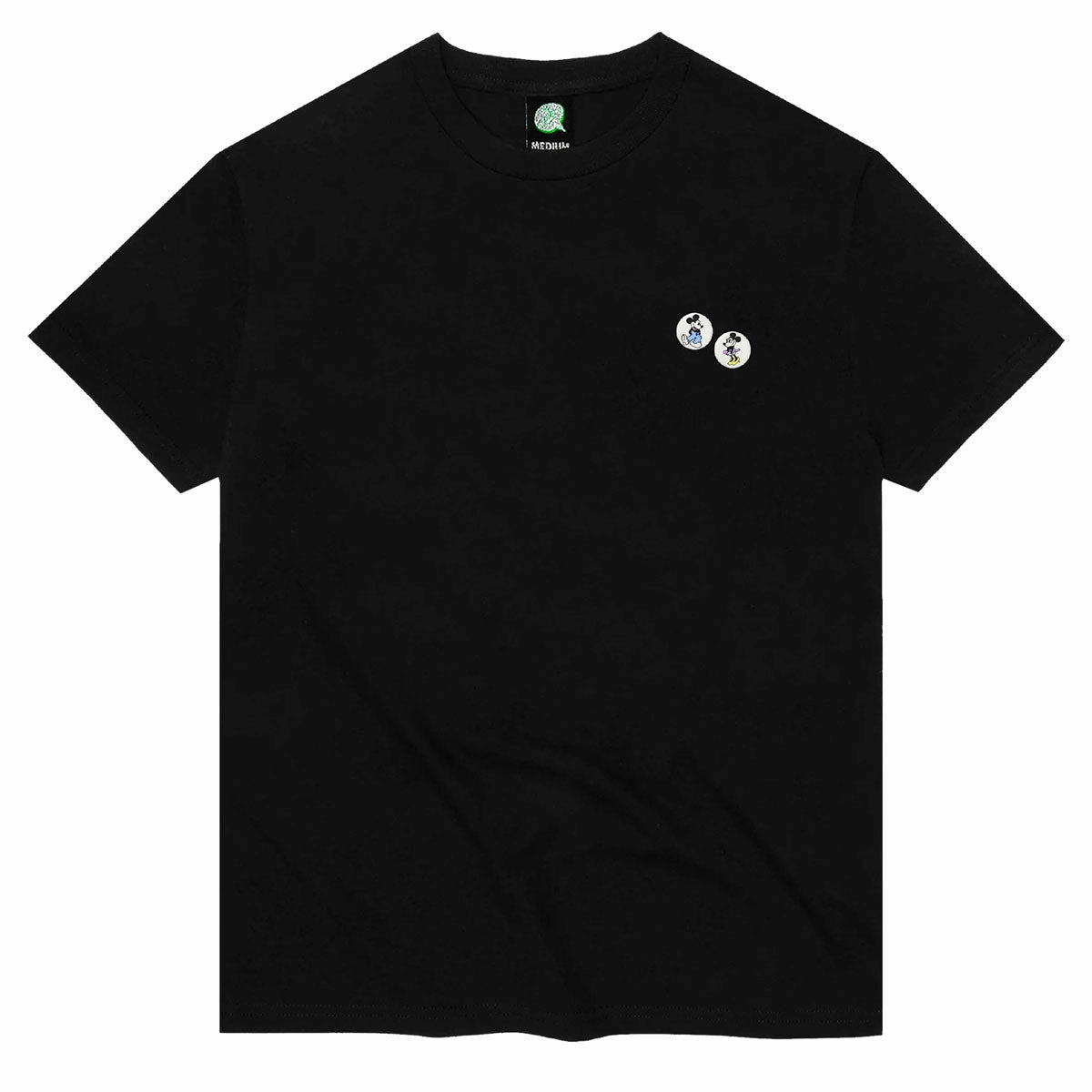 Comfortable college Violet Mickey Loves Minnie T-Shirt - Black
