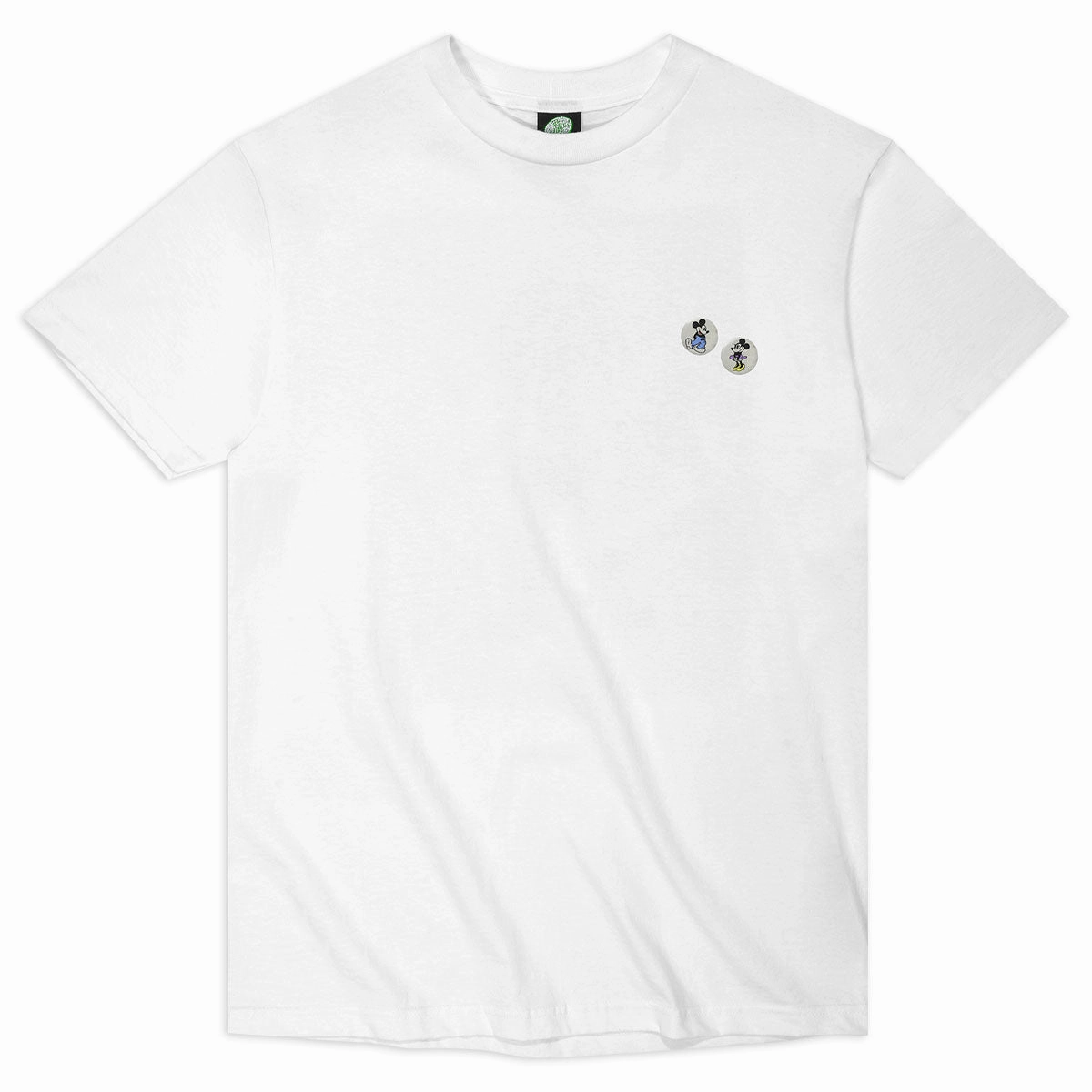 Violet Mickey Loves Minnie T-Shirt - White outdoor concert Flexible Weave