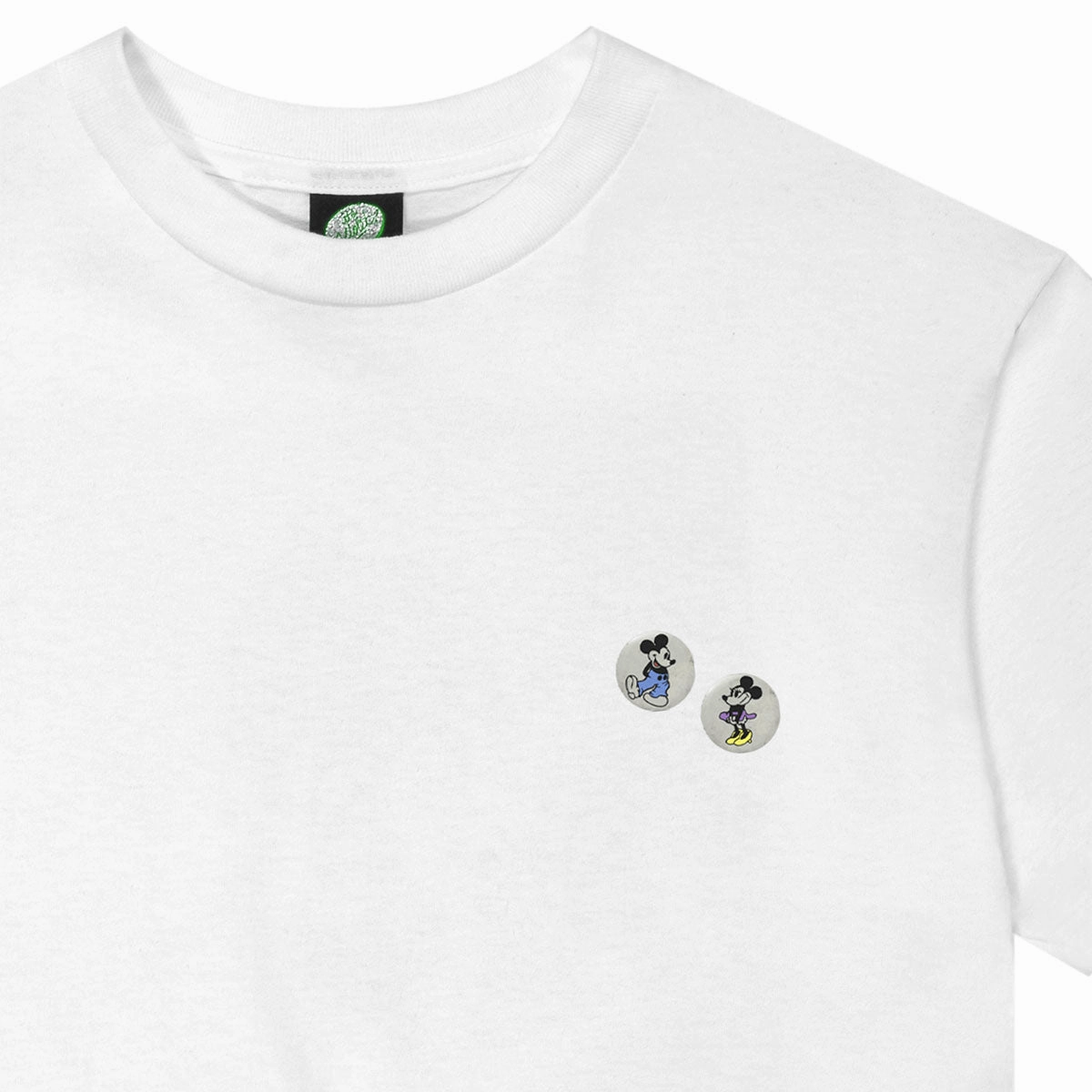 Violet Mickey Loves Minnie T-Shirt - White SunProtectionFabric Compact Stitch Pattern