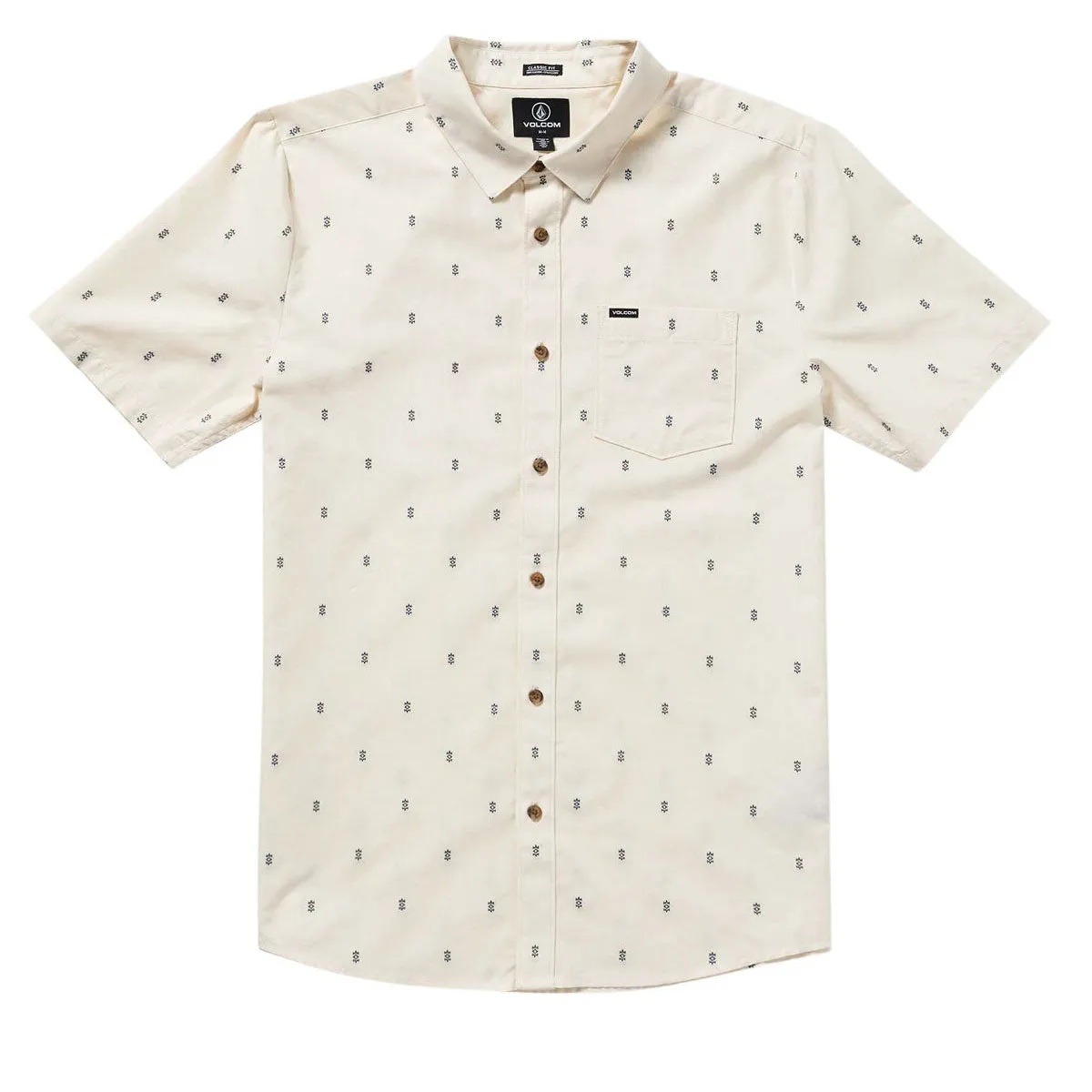 gender-neutral Volcom Bankstone Shirt - Dirty White