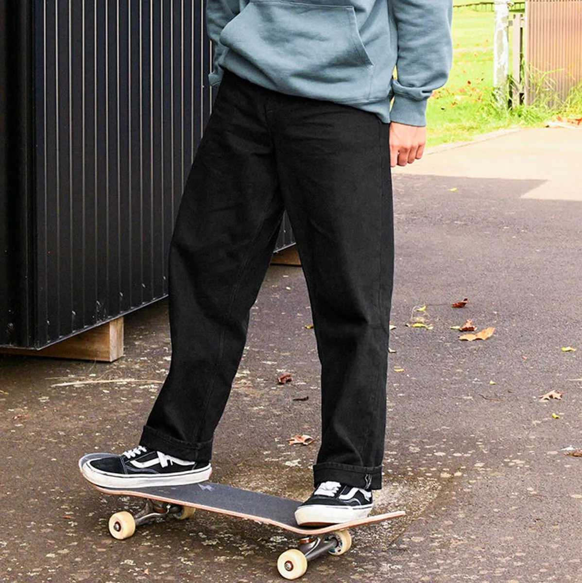 Volcom Billow Denim Jeans - New Black Easy Access Casual Vibes