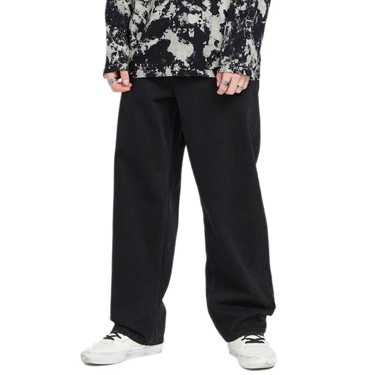 Classic Style Volcom Billow Denim Jeans - New Black