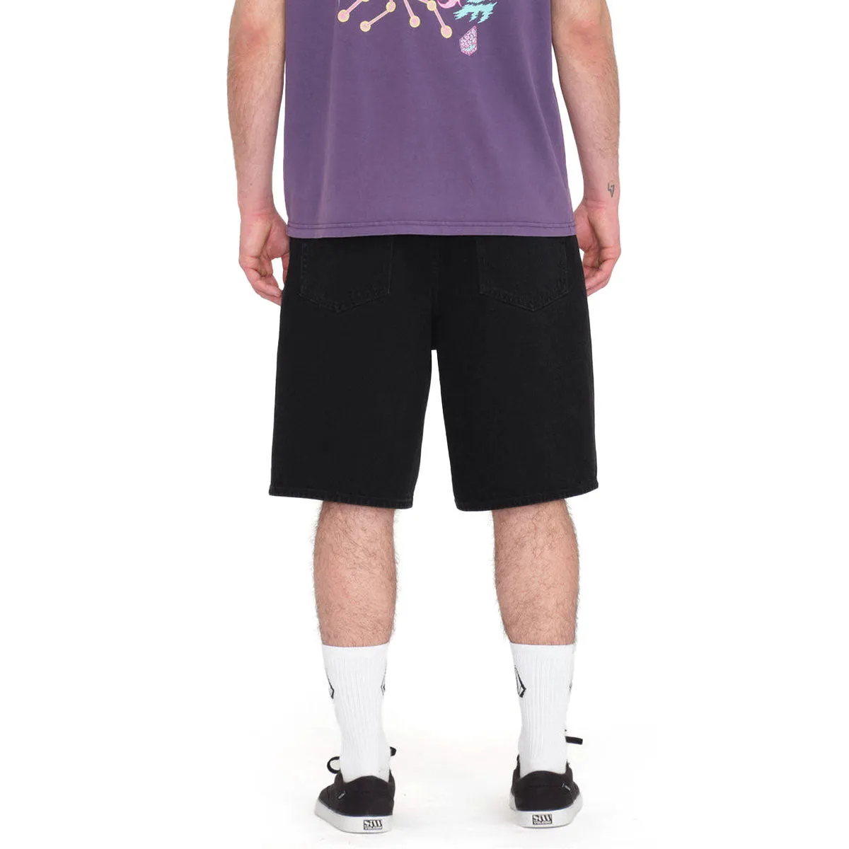 Volcom Billow Denim Shorts - New Black Classic Vibe High-End Quality