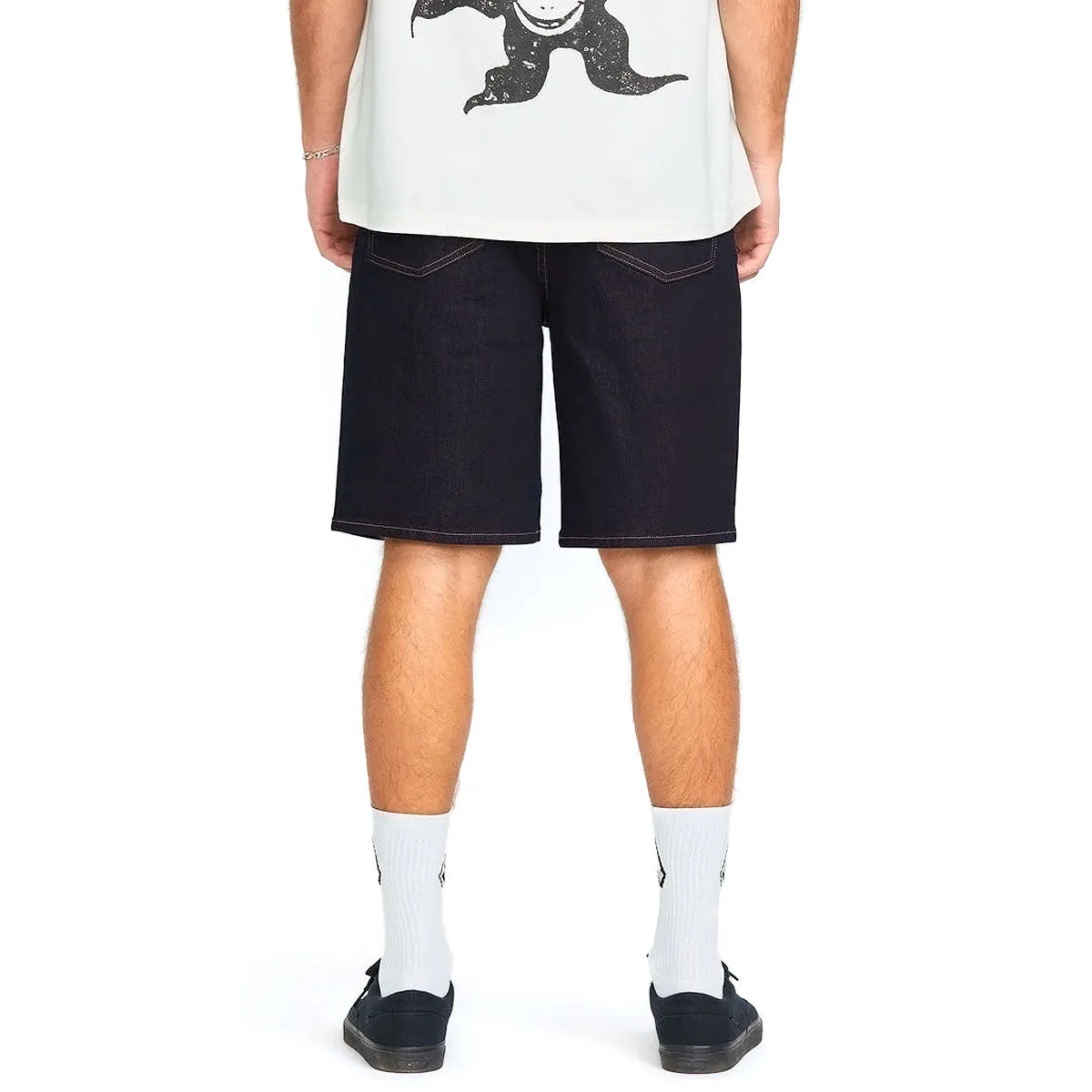 snowboard clothing khaki shorts Volcom Billow Denim Shorts - Rinse