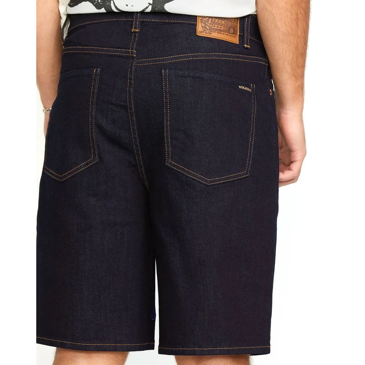 Volcom Billow Denim Shorts - Rinse Abrasion Resistant Surface