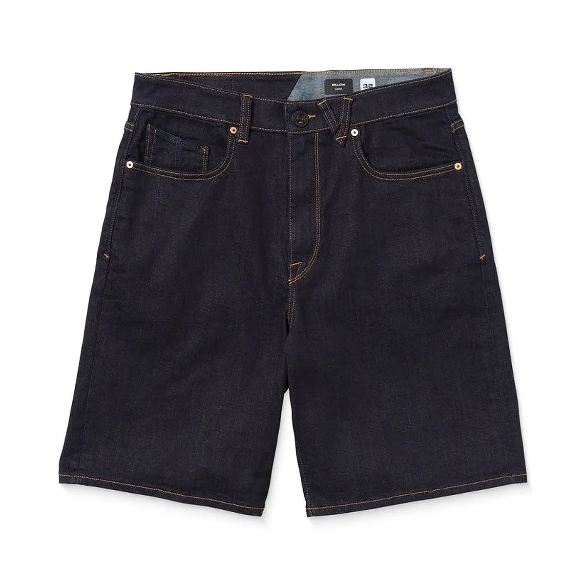 Flexible Movement Cut Volcom Billow Denim Shorts - Rinse