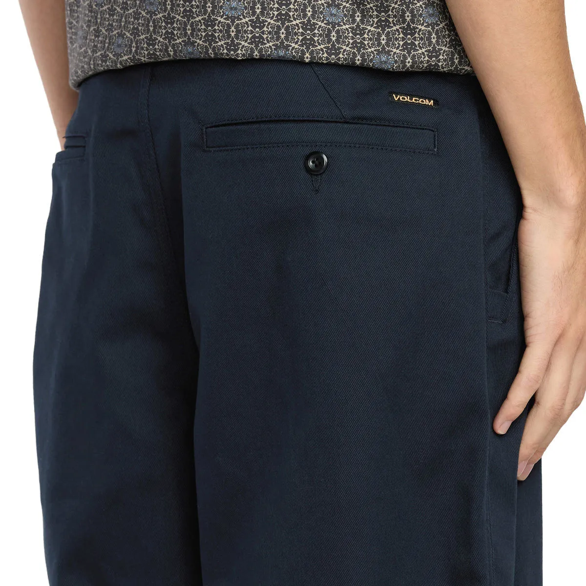 Volcom Billow Pants - Navy Simple Silhouette Daily Comfort Fit