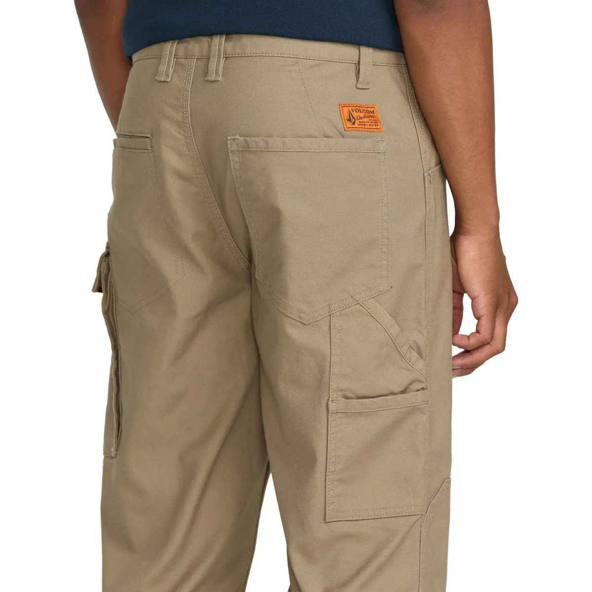 Non Restrictive Cut Volcom Caliper II Relaxed Work Pants - Brindle 2025
