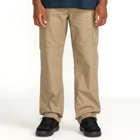 Smooth Texture Relaxed fit wear Volcom Caliper II Relaxed Work Pants - Brindle 2025