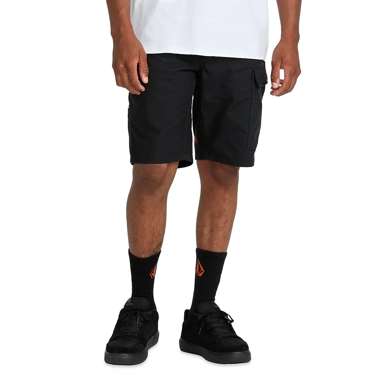 Eco Friendly Dye Mood Wear Volcom Caliper II Relaxed Work Shorts - Black