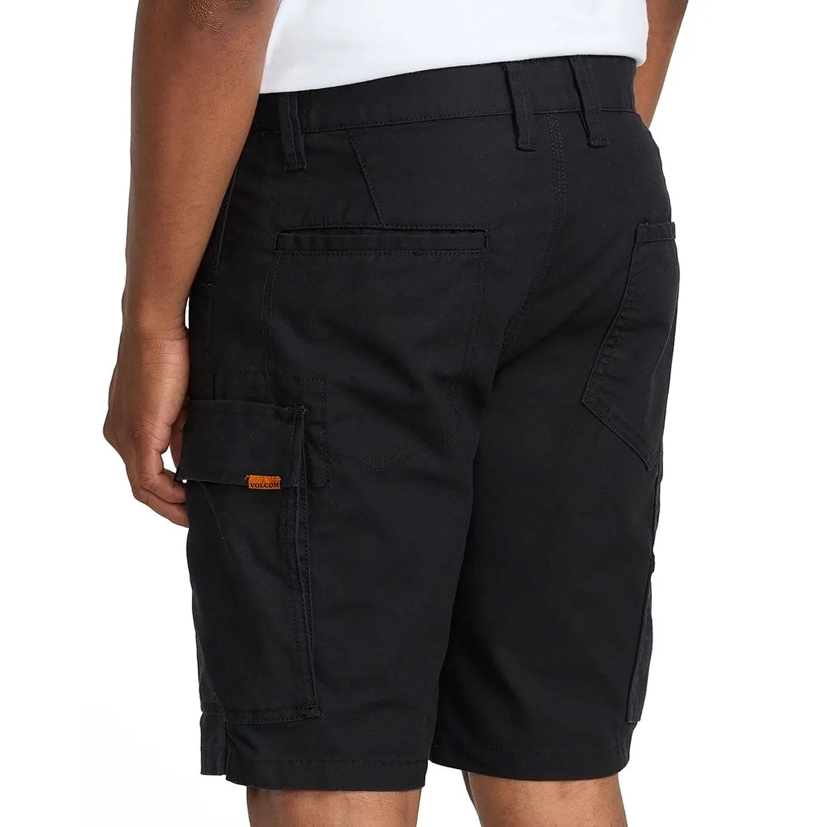 Volcom Caliper II Relaxed Work Shorts - Black Comfort Fit Glide On Mobility Cut