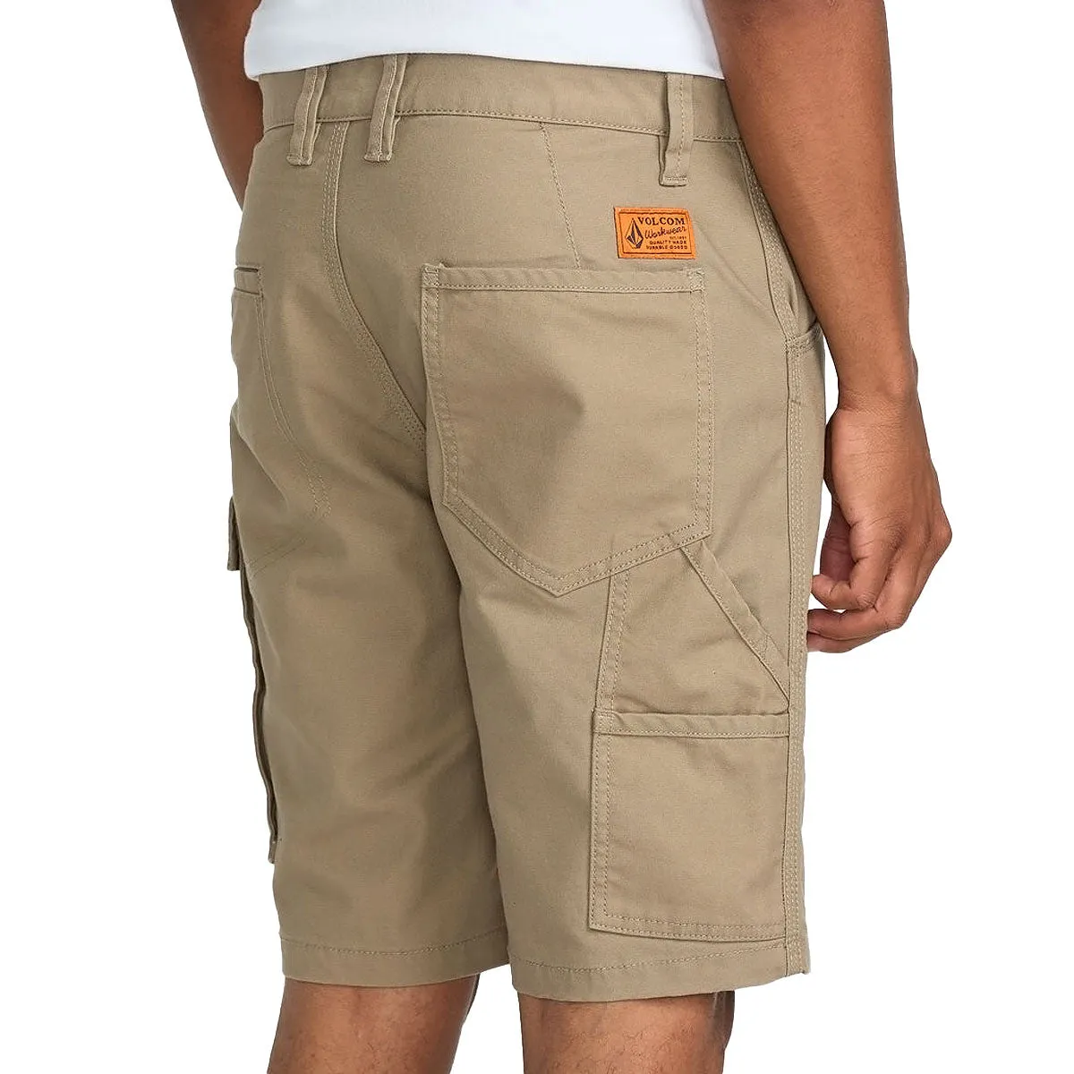 Volcom Caliper II Relaxed Work Shorts - Brindle UV Protection Fabric yoga clothes