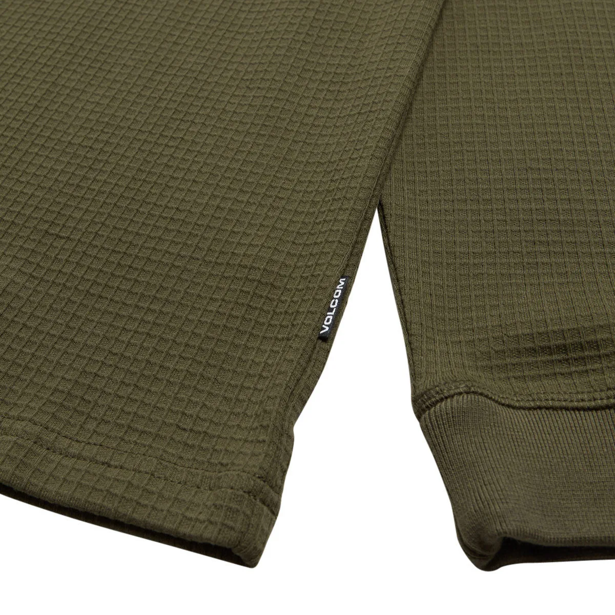 Volcom Curbstone Long Sleeve Polo Shirt - Sage Leaf Casual Sophistication Lightweight Construction