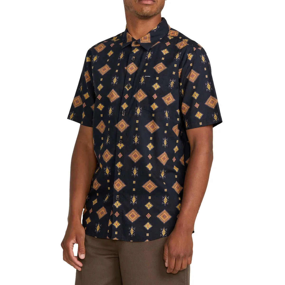 Work From Home Volcom Desert Dobby Shirt - Black