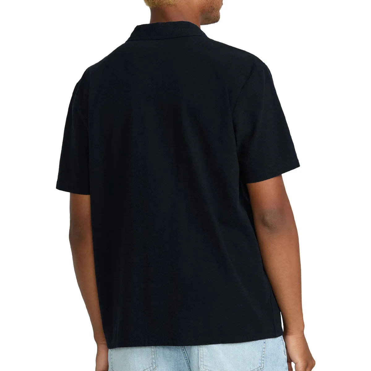 Casual Elegance Premium Finish Volcom FA Seth Conboy Woven Shirt - Black