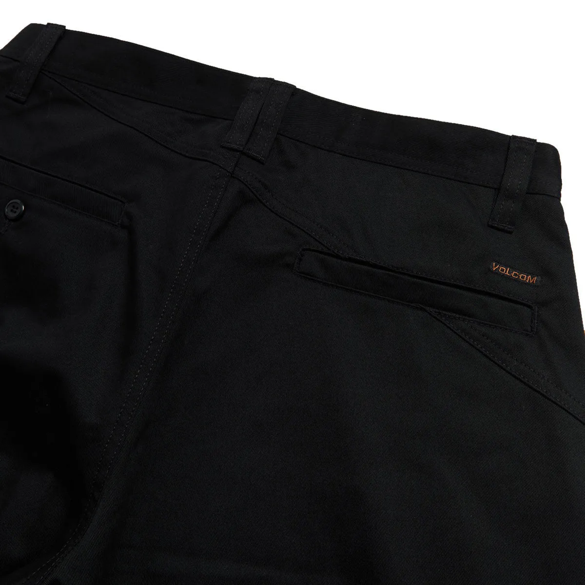 Volcom Frickin Chino Pants - Black Trendy Vibe Relaxed Waist