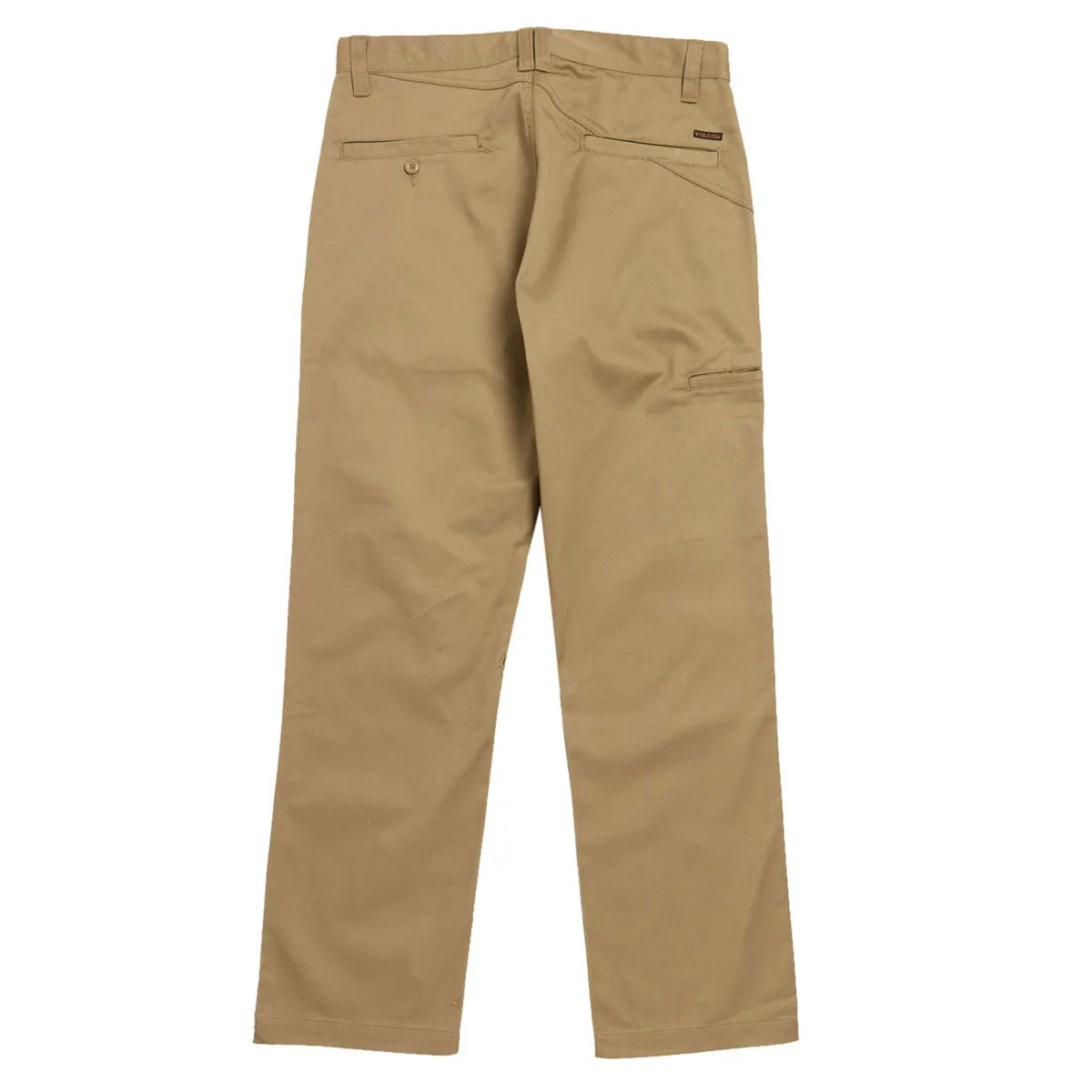 Volcom Frickin Chino Pants - Dark Khaki Lined interior