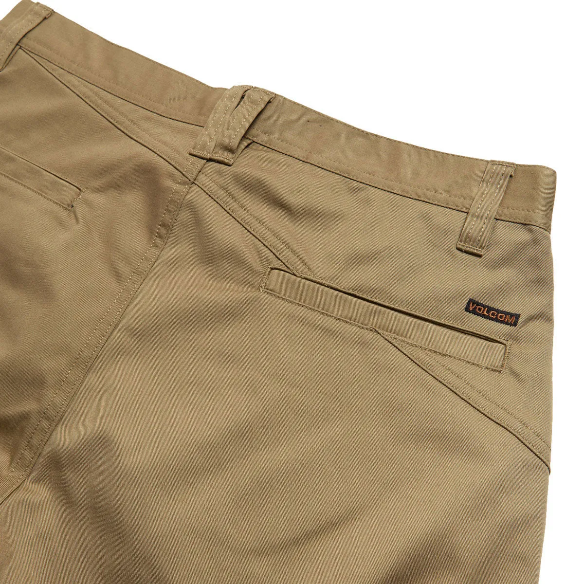 Volcom Frickin Chino Pants - Dark Khaki Durable Seams