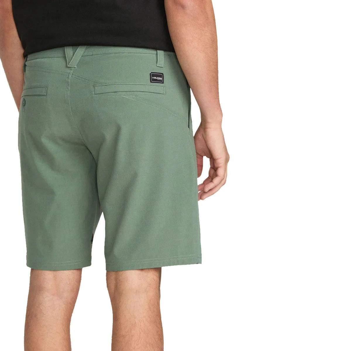Printed Pattern Dance wear Volcom Frickin Cross Shred Static 20 Shorts - Light Olive