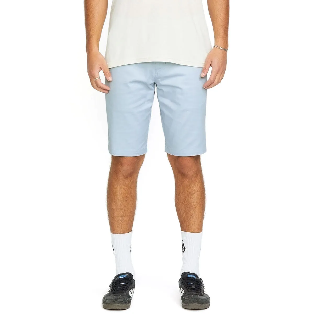 Volcom Frickin Modern Stretch 21 Shorts - Carolina Blue Non Restrictive Fit Everyday Ready
