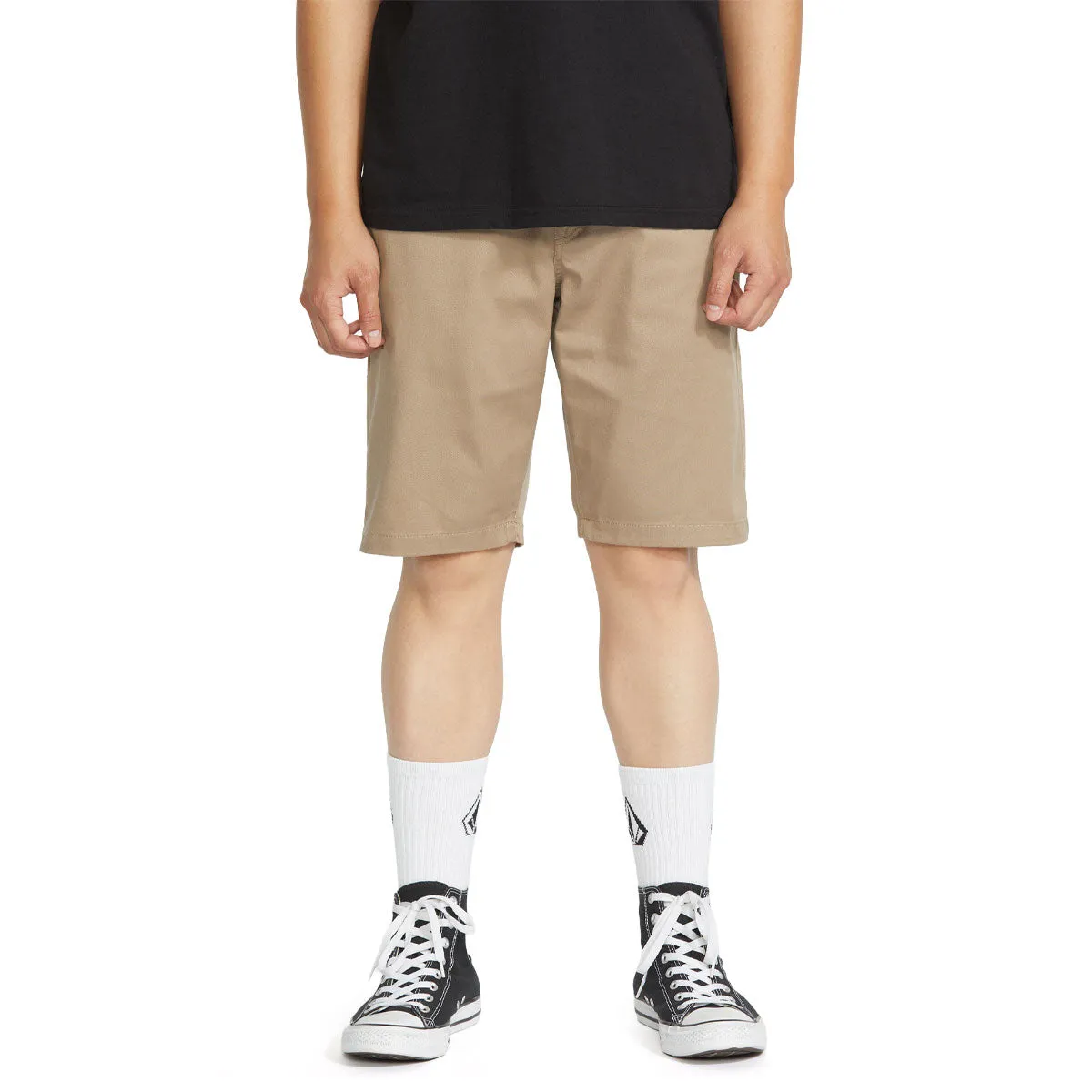 Volcom Frickin Modern Stretch 21 Shorts - Khaki 2025 QuickAdjustStraps