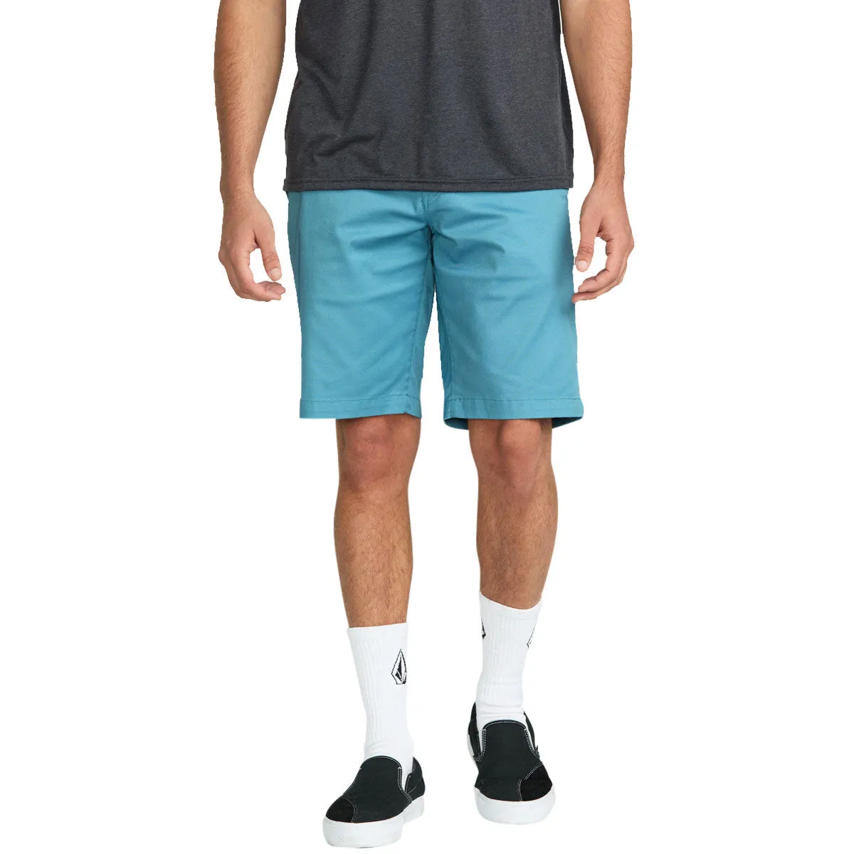 Volcom Frickin Modern Stretch 21 Shorts - Used Blue Anti Static Material