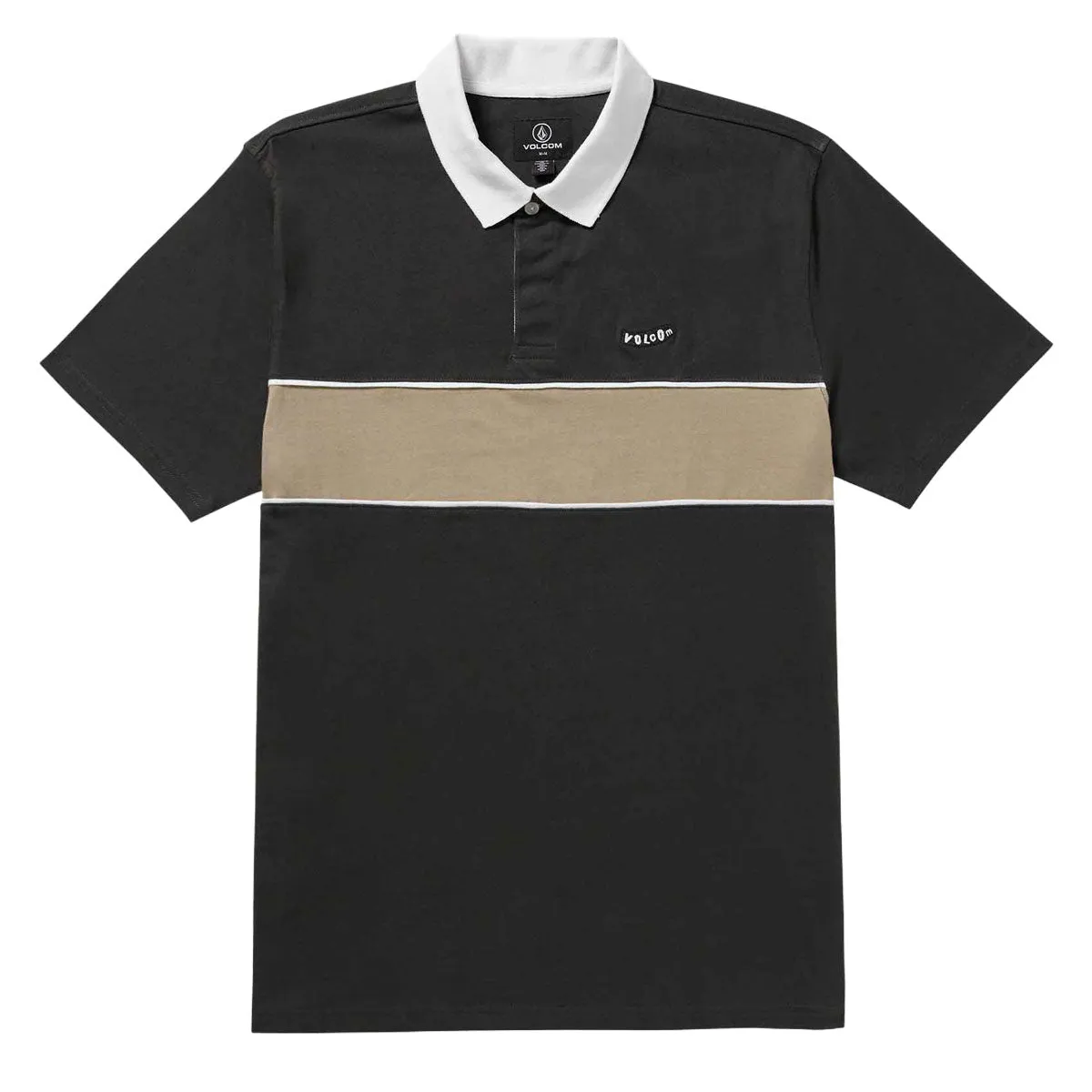 Edgy Fashion Volcom Gemstone Polo Shirt - Stealth