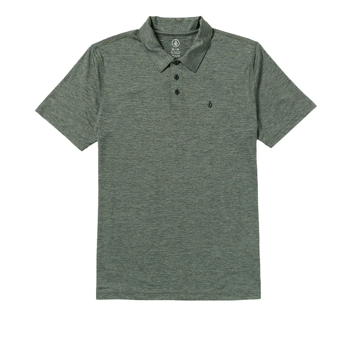 Volcom Hazard Pro Polo Shirt - Light Olive Fitted Silhouette Tailored Silhouette