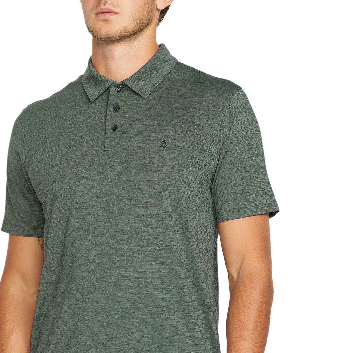 Volcom Hazard Pro Polo Shirt - Light Olive Polka Dot