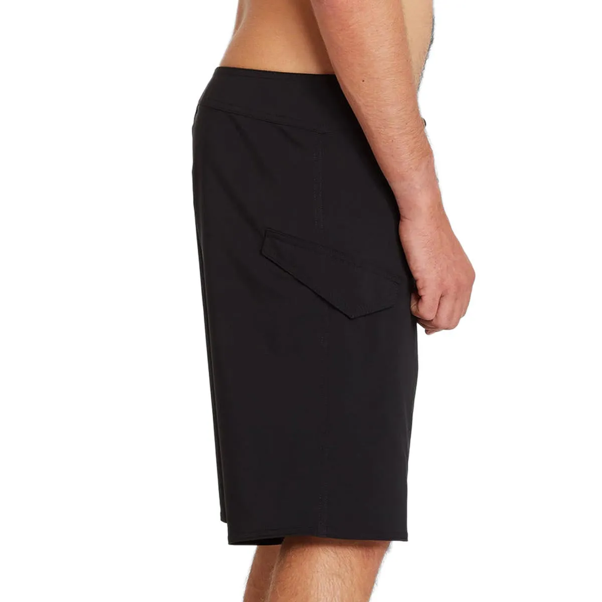 fitness enthusiasts Tailored Cut Volcom Lido Solid Mod 20 Board Shorts - Black