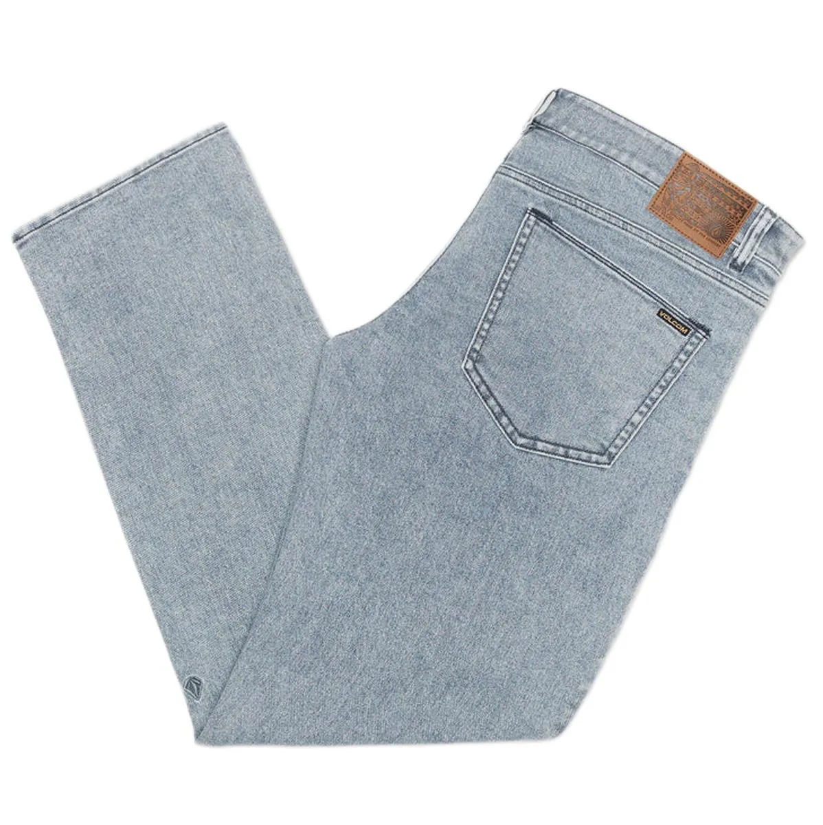 Volcom Modown Tapered Denim Jeans - Ash Blue Fashionable Cut
