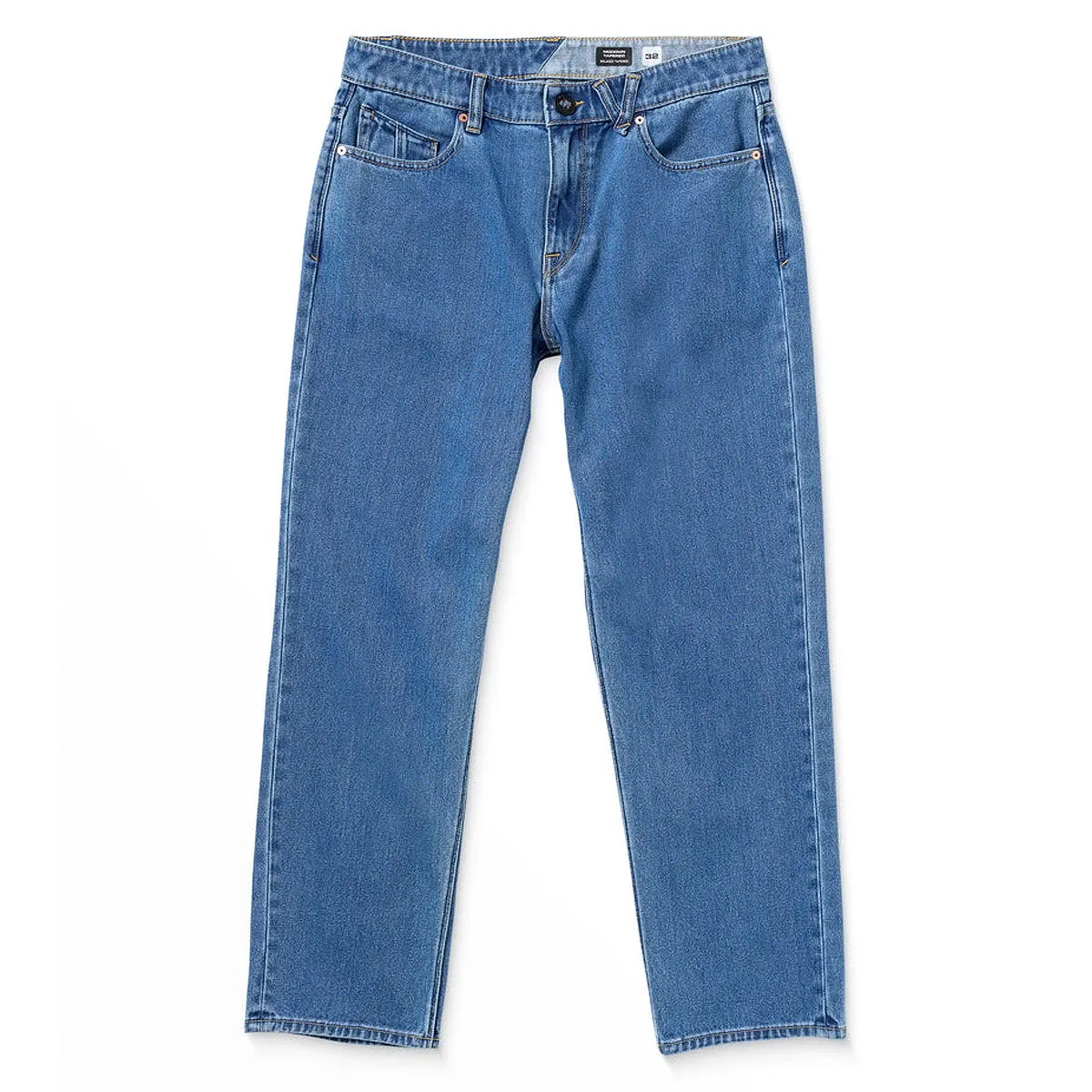Volcom Modown Tapered Denim Jeans - Standard Issue Blue UV Protection Office Wear