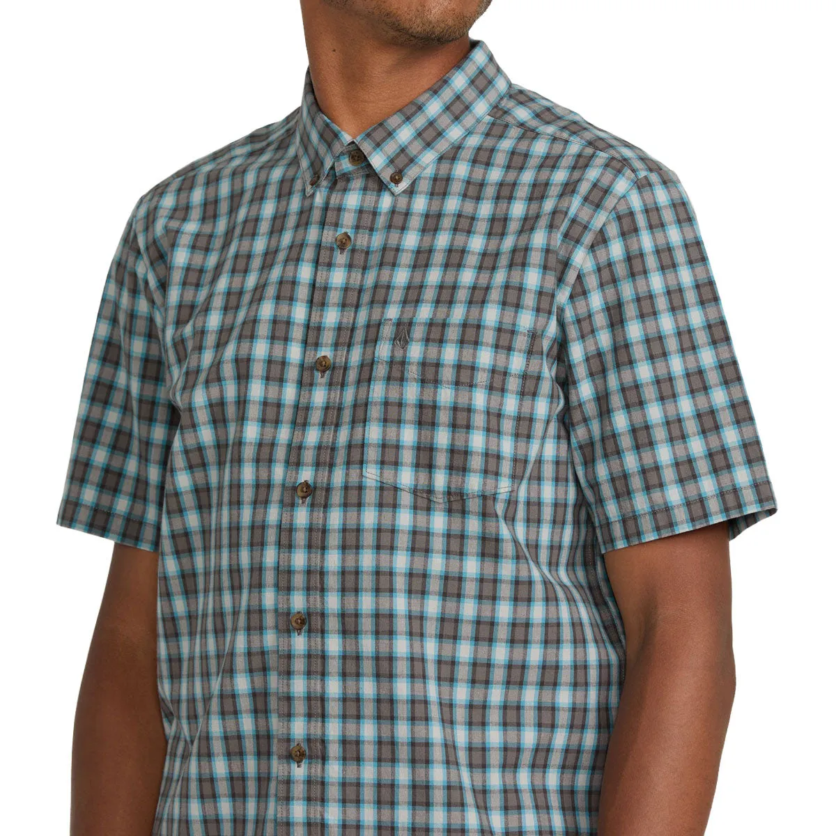 Volcom Morphew Shirt - Used Blue No Slip Shoulder Grip